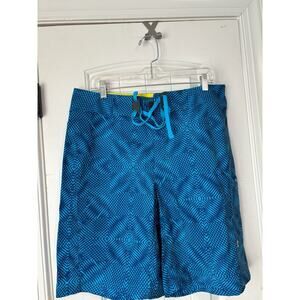 Under Armour Storm Board Shorts Mens Size 34 Blue Wave Loose Swim
